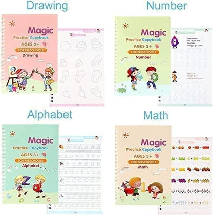 Sank Magic Copy Book — 4-in-1 Reusable Writing Set