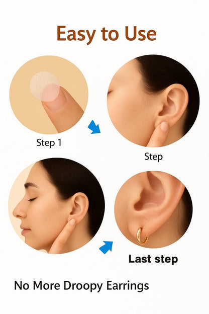 Invisible Earlobe Lift Patches (100-Piece Kit)