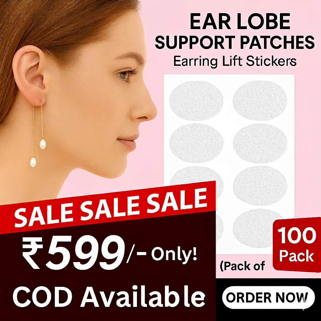 Invisible Earlobe Support Patches (100 PCS)
