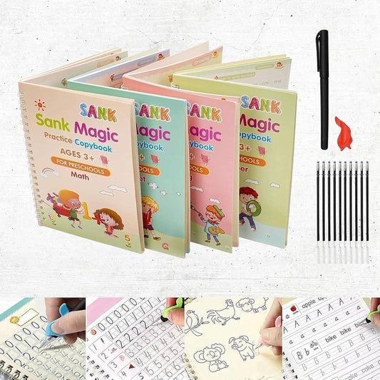 Sank Magic Copy Book — 4-in-1 Reusable Writing Set